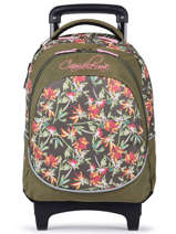 Sac  Dos  Roulettes 2 Compartiments Cameleon Vert actual PBBASR43