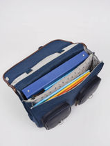 Cartable Fille 2 Compartiments Cameleon Bleu vintage fantasy PBVGCA38-vue-porte