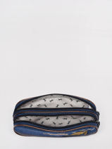 Trousse Fille 2 Compartiments Cameleon Bleu vintage fantasy PBVGTROU-vue-porte