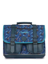 Cartable 2 Compartiments Cameleon Bleu vintage urban PBVBCA38