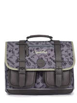 Boekentas 2 Compartimenten Cameleon Grijs vintage urban PBVBCA38