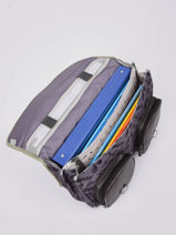 Boekentas 2 Compartimenten Cameleon Grijs vintage urban PBVBCA38-vue-porte