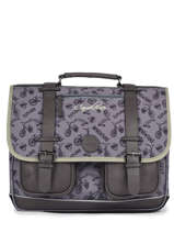 Cartable 3 Compartiments Cameleon Gris vintage urban PBVBCA41