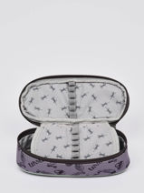 Trousse 1 Compartiment Cameleon Gris vintage urban PBVBPLUM-vue-porte