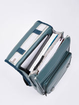 Sac  Dos 2 Compartiments Cameleon Bleu vintage north PBVWSD38-vue-porte