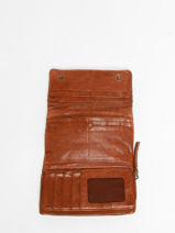 Portefeuille Cuir Biba Marron heritage JEK1L-vue-porte
