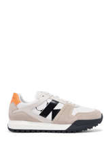 Sneakers Uit Leder Calvin klein jeans Beige men 744ACF
