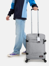 Valise Cabine Eastpak Gris authentic luggage EK0A5BFI-vue-porte