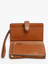 Portefeuille Tech Cuir Lauren ralph lauren Marron dryden 32916514-vue-porte
