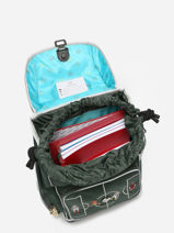 Sac  Dos Ergomaxx 2 Compartiments Jeune premier Vert daydream boys B-vue-porte