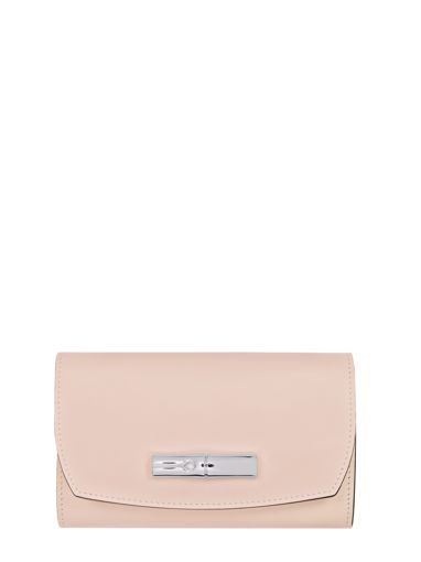 Longchamp Roseau box Portefeuille Rose