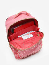 Sac  Dos Bobbie 1 Compartiment Jeune premier Rose daydream girls G-vue-porte