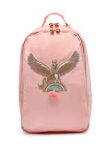 Sac  Dos James 3 Compartiments Jeune premier Rose daydream girls G