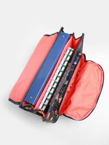 Cartable 2 Compartiments Lily Girls Stones and bones Bleu girls G-vue-porte