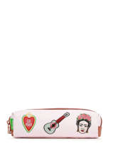 Trousse 2 Compartiments Tann's Rose fantaisie fille 12141