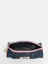 Trousse 1 Compartiment Milky kiss Bleu horse universe 3547-vue-porte