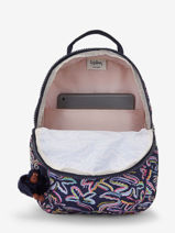 Sac  Dos 1 Compartiment + Pc 15" Kipling Bleu back to school KI5357-vue-porte
