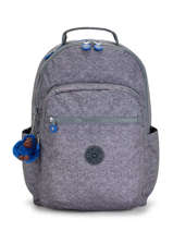 Sac  Dos 1 Compartiment + Pc 15" Kipling Gris back to school KI5764