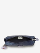 Trousse 1 Compartiment Kipling Bleu back to school KI5621-vue-porte