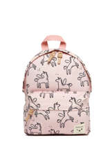 Rugzak 1 Compartiment Kidzroom Roze beasties 3379