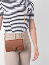 Sac Bandoulire Adair Cuir Adair Cuir Lauren ralph lauren Beige adair 31902100-vue-porte