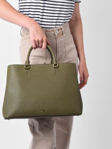 Sac Port Main Hanna 37 Cuir Lauren ralph lauren Vert hanna 31898556-vue-porte