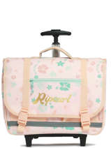 Boekentas Op Wieltjes 2 Compartimenten Rip curl Roze seaside breeze SE01BWBA