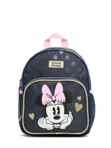 Sac  Dos 1 Compartiment Mickey and minnie mouse Bleu glitter love 2351