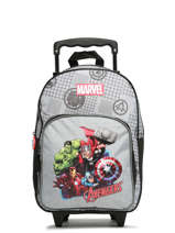 Rugzak Op Wieltjes 1 Compartiment Avengers Grijs safety shield 2134171