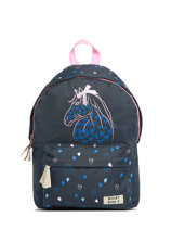 Sac  Dos 1 Compartiment Milky kiss Bleu we are one 3799