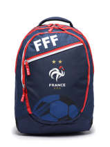 Sac  Dos 3 Compartiments Federat. france football Bleu fff 23CX204B