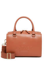 Sac Port Main Fulgurant Cuir Etrier Marron fulgurant EFUL036M