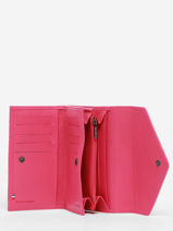 Portefeuille Madras Cuir Etrier Rose madras EMAD469-vue-porte