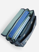 Cartable 2 Compartiments Caramel et cie Bleu fier GA-vue-porte