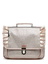 Cartable 1 Compartiment Caramel et cie Rose boheme FI