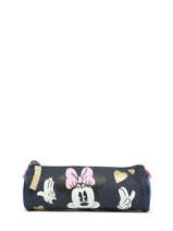 Pennenzak 1 Compartiment Mickey and minnie mouse Blauw glitter love 2353