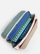 Cartable 2 Compartiments Caramel et cie Rose boheme FI-vue-porte