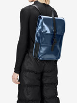 Sac  Dos 1 Compartiment + Pc 13" Rains Bleu city 13020-vue-porte