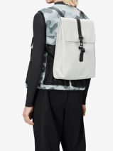 Sac � Dos 1 Compartiment + Pc 13" Rains Gris city 13500-vue-porte