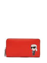 Portefeuille K Ikonik 2.0 Cuir Karl lagerfeld Orange k ikonic 2.0 230W3213