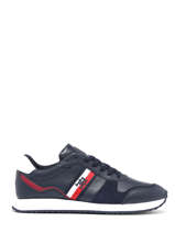 Sneakers Uit Leder Tommy hilfiger Blauw men 4714DW5