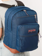 Rugzak 2 Compartimenten Met 15" Laptopvak Jansport Blauw backpack EA5BAK-vue-porte