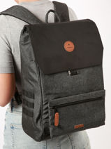 Sac  Dos City Medium Cabaia Noir city M-vue-porte