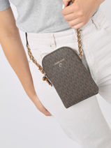 Sac Bandoulire Jet Set Charm Michael kors Marron jet set charm T0GT9C1B-vue-porte