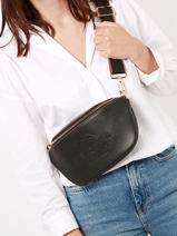 Sac Banane M Fulgurant Cuir Etrier Noir fulgurant EFUL022M-vue-porte