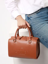 Handtas Fulgurant Leder Etrier Bruin fulgurant EFUL036M-vue-porte