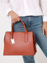 Handtas Blazer Leder Etrier Oranje blazer EBLA003M-vue-porte