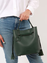 Sac Bourse Blazer Cuir Etrier Vert blazer EBLA004M-vue-porte