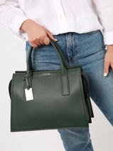Sac Port Main Blazer Cuir Etrier Vert blazer EBLA003M-vue-porte