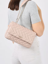 Sac Bandoulire Eco Mai Guess Rose eco mai EQG89692-vue-porte